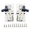 Self-Closing Cabinet Hinges Heavy Duty Rustproof Pivot Hinge 45 Degree Tilt Stainless Steel Tip-Out Hinges Sink Drawer
