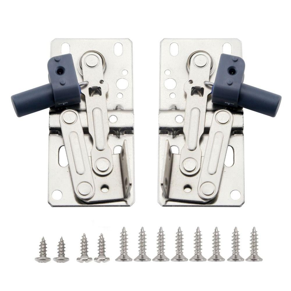 Self-Closing Cabinet Hinges Heavy Duty Rustproof Pivot Hinge 45 Degree Tilt Stainless Steel Tip-Out Hinges Sink Drawer