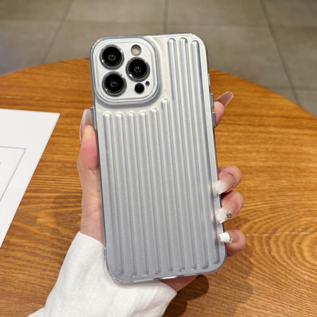 Simple Vertical Pattern Light Column Mobile Phone Case, Anti-fall Mobile Phone Case, Four-corner Airbag Hanging Chain Mobile Phone Case