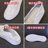 Leather little white shoes women's new spring big one pedal large size women's shoes versatile flat bottom shallow mouth nurse single shoes