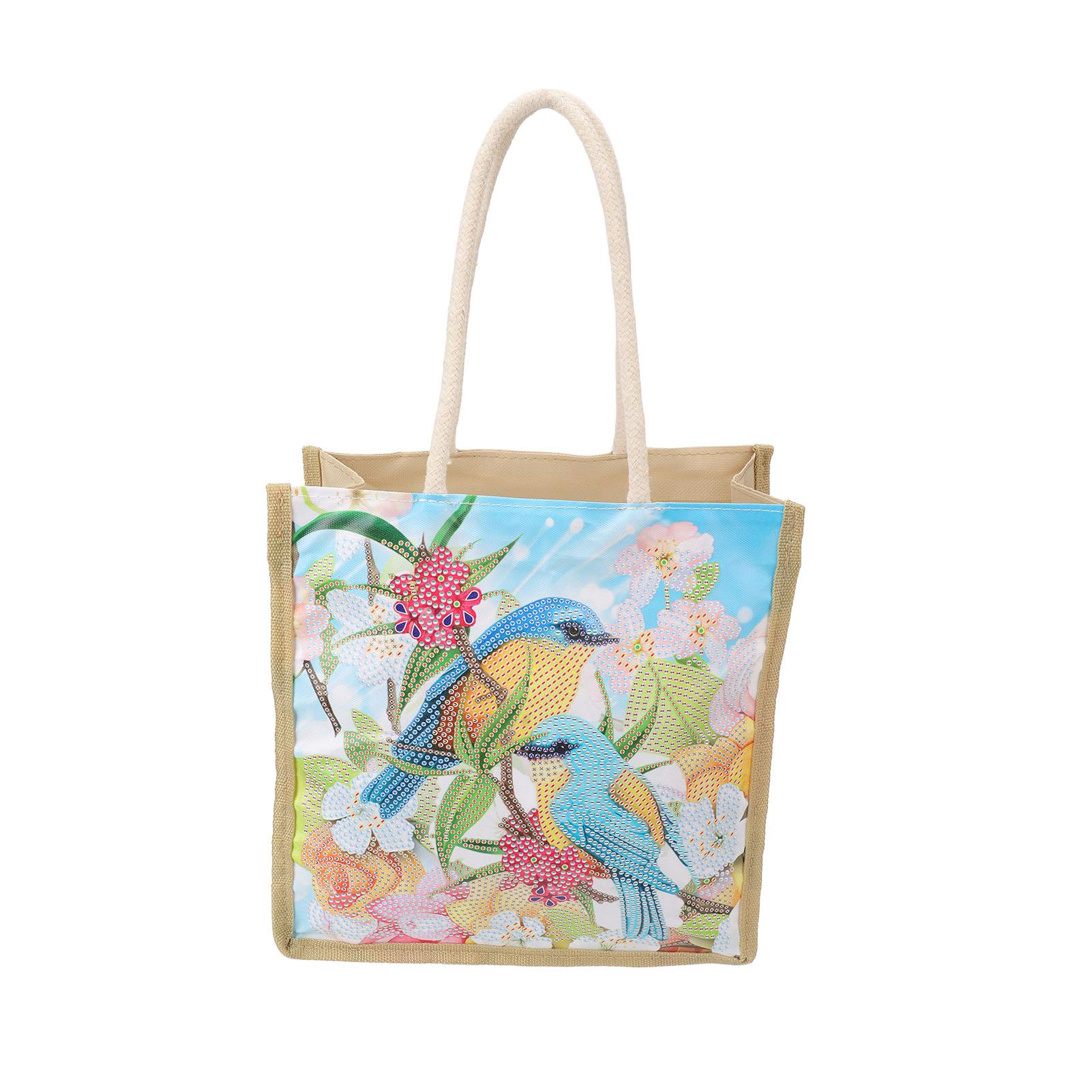 

6 комплектов картин из страз, сумка-тоут, портативная, большой емкости, сделай сам, 5D, хрустальные картины из страз