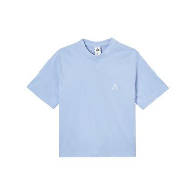 ACG Solid Logo Crew Neck T-Shirt Women Tops Blue DJ3647-415