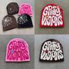 Modern Beanie For Winter Women Men Fashionable No Brim Design With Letter Pattern