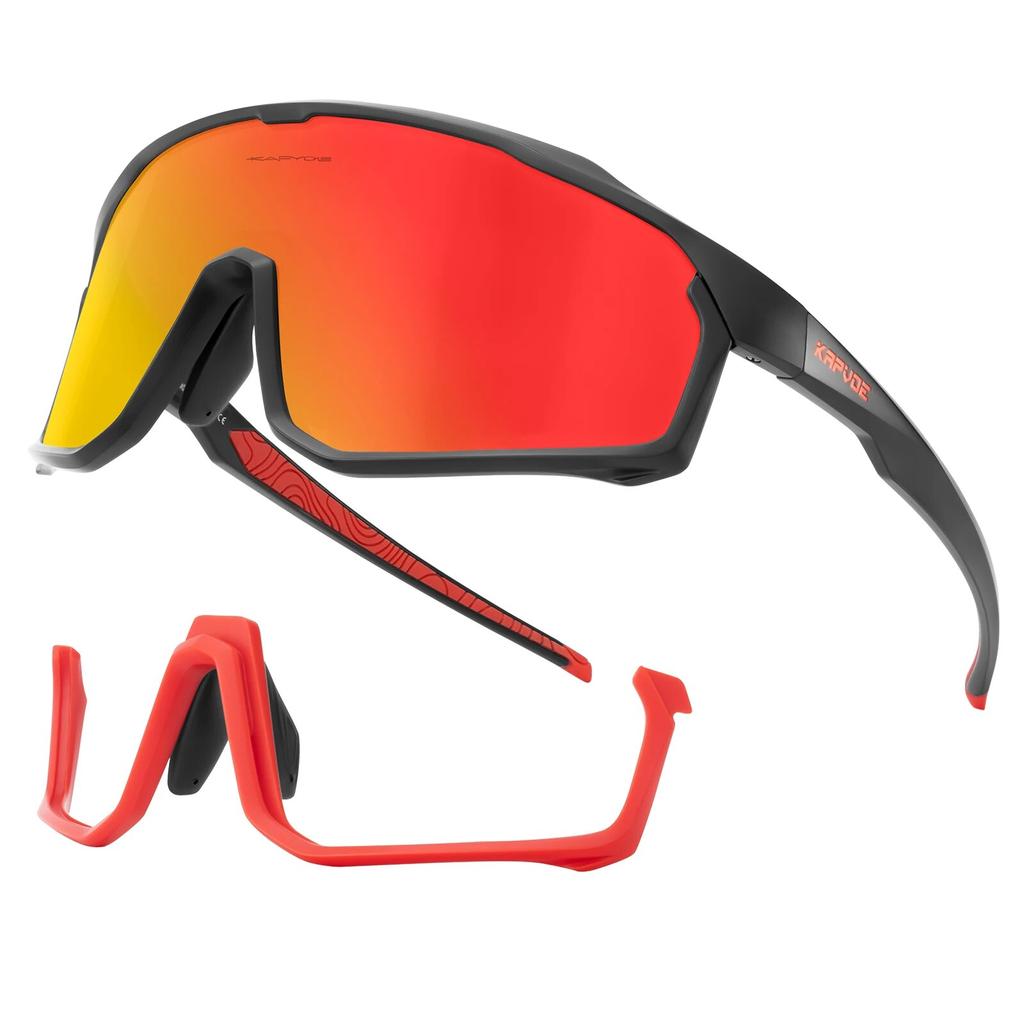 Kapvoe Polarized Sports Sunglasses Cycling Glasses Mountain Bike Goggles Fishing Eyewear Men Women Sunglasses Sports Eyewears