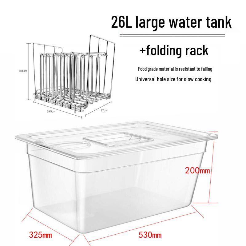 Sous Vide Wasserbad & Zubehör mit perforierter Abdeckung (11L & 26L)