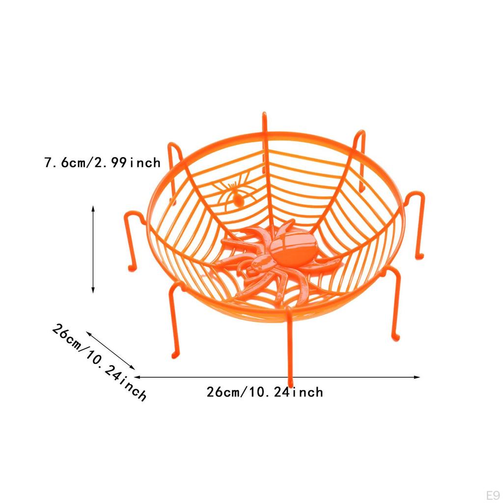 Miska se sladkostmi Halloween Pavučinový košík Pamlsky Servírovací tác Dekorativní talíř