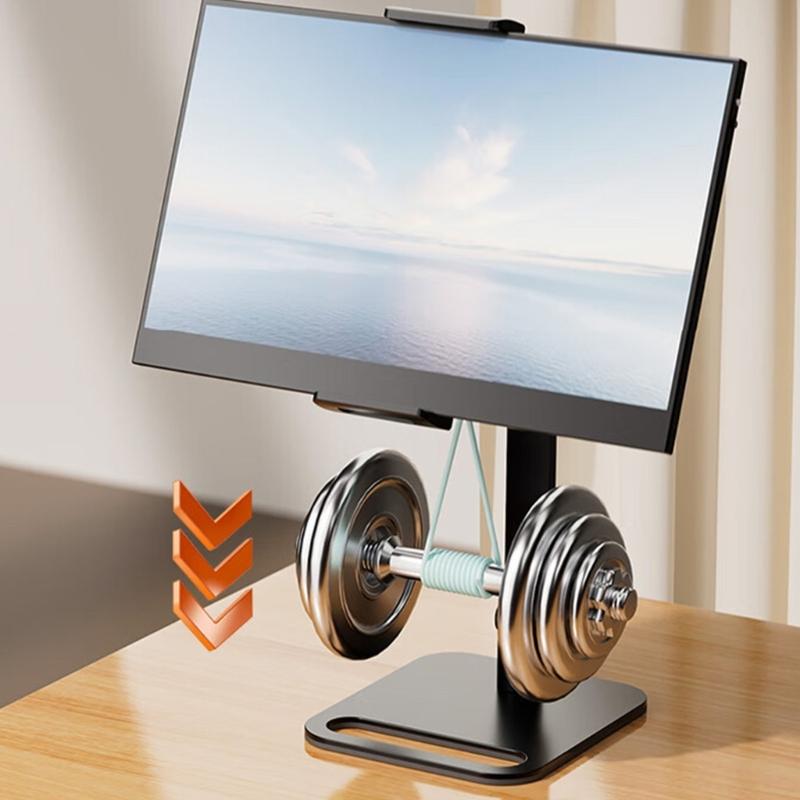 Heavy Duty Portable Monitor Stand Mount For Devices 360°Rotation Adjustment Height Aluminum Construction Holder