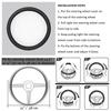 2025 New Style 10 Colors Napa Leather Perforated Patchwork Car Steering Wheel Cover Non-slip Breathable Universal 15 Inch 38cm