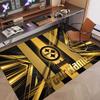 Custom Rug Pittsburgh Steelers Pattern Print Name Text Soft Non‑Slip Floor Carpet for Home Indoor Decoration