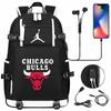 Large Capacity USB Charging Backpack for Teenage Students Boys Girls Casual Travel Basketball  Collection Bookbag