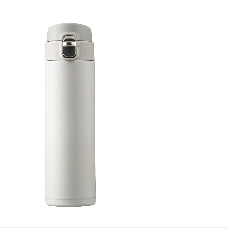 Students Go To School Thermos Cup Creative Bullet Cover Direct Drinking Water Cup Simple Solid Color Durable and Practical