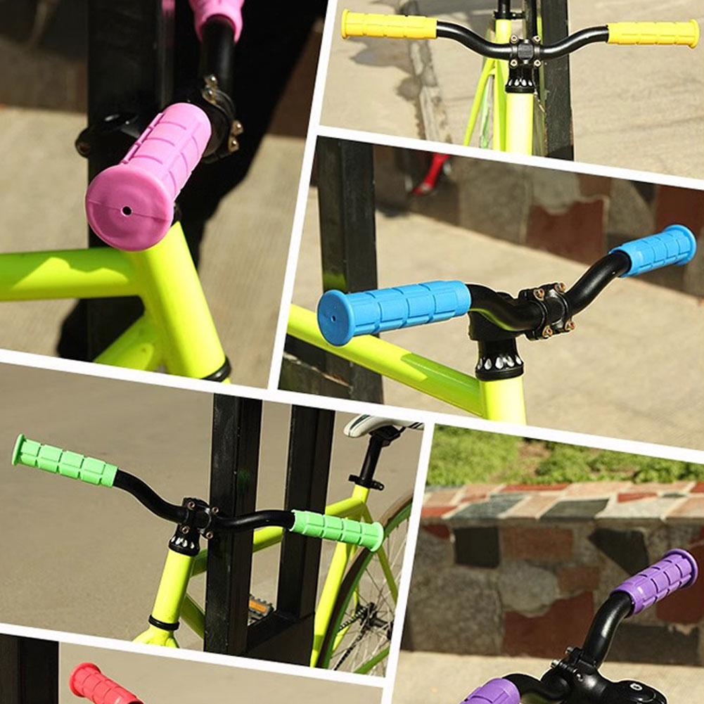 Colorful Soft Rubber Bike Grips Non-Slip Bicycle Handlebar Covers For Mountain/Road Bikes Comfortable Cycling Accessories