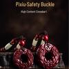 Cinnabar Pixiu Pendant Necklace with Genuine Purple Gold Sand, Hetian Jade, and Safety Buckle. Suitable for Men and Women.