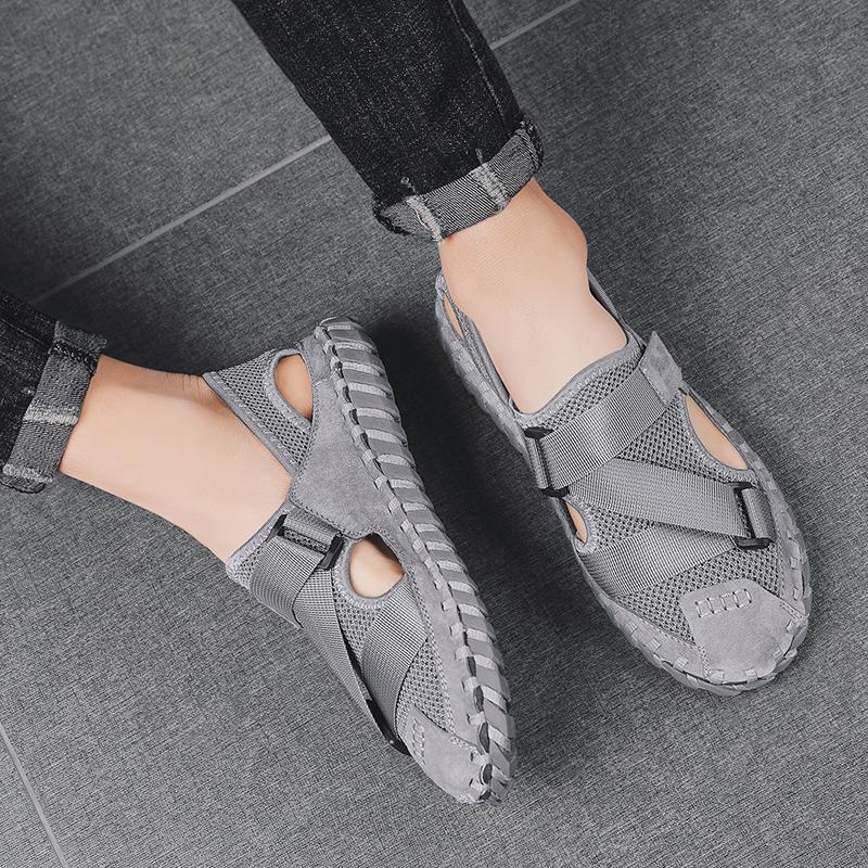 Fashion Flat Sandals Shoes for Men Ventilate Beach Shoes Soft and Comfortable Men's Sandals Indoor and Outdoor Unisex Fashion New