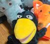 Crow Puppet Plush Toy for Puppet Shows and Ventriloquism [Bonus Included]