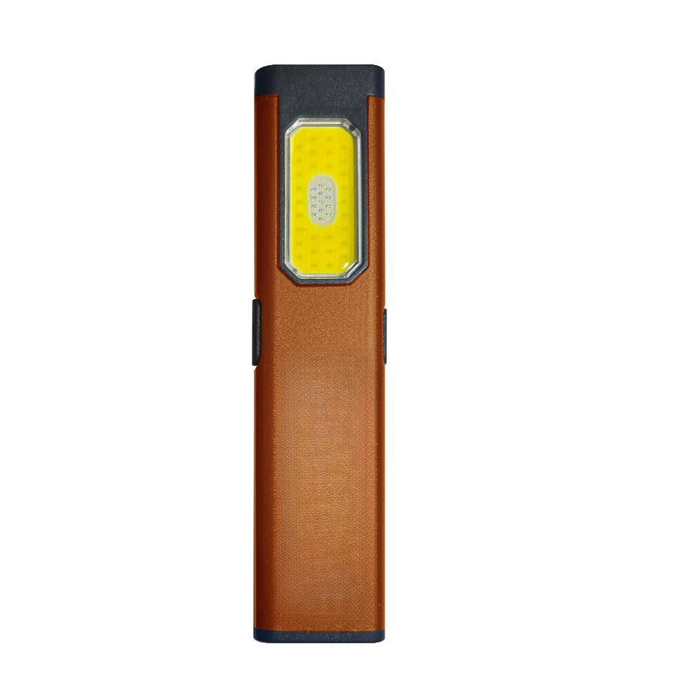 Portable LED Flashlight COB Floodlight and High Beam Aluminum Alloy Pen Clip Work Light Built In Battery with Tail Magnet