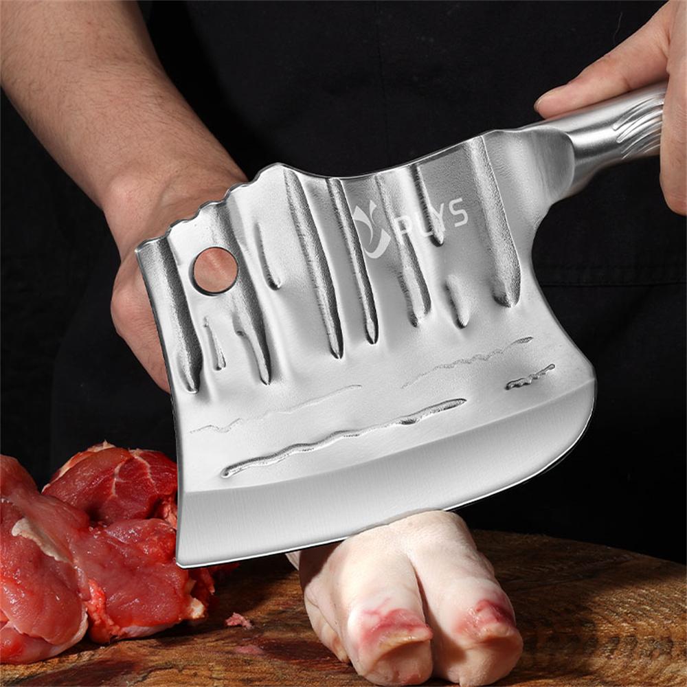 PLYS Chopper Heavy-Duty Stainless Steel Chef Knife Precision Cutting & Bone Chopping, Easy To Bone, Cut Turkey, Pumpkin