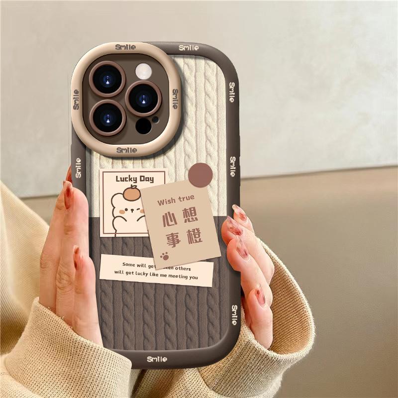 Form hat Probleme Anwendbar auf Apple 16PRO Handyhülle iPhone 15 Vollumschließend Feines Loch Sturzsicher 14 Niedlich XR/XS Frauen