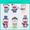 Adorable Doraemon Around The World Series Figurine Collectible Pvc Toy 8cm