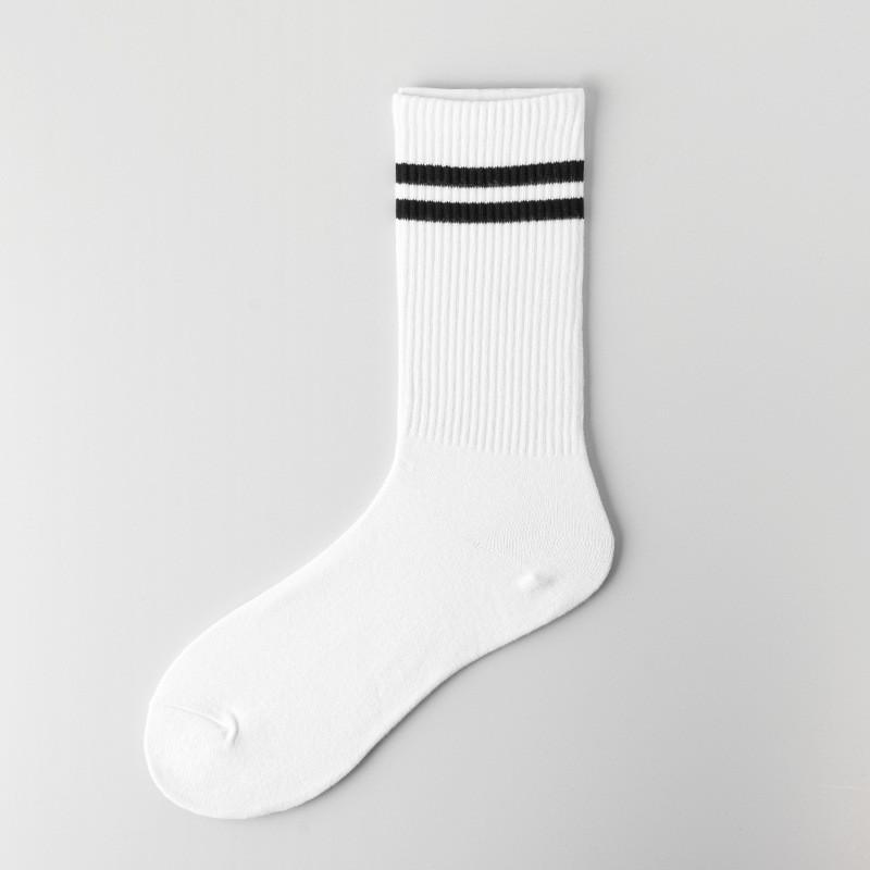 Calzini da Uomo Alti a Strisce in Cotone - Sottili, alla Moda Stile College per Autunno & Inverno Badminton