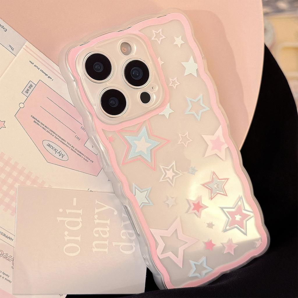 Ins Fengxingxing Graffiti Applicable To IPhone16 Mobile Case Apple 15pro Max Japanese and Korean 11 All Inclusive 14 Transparent