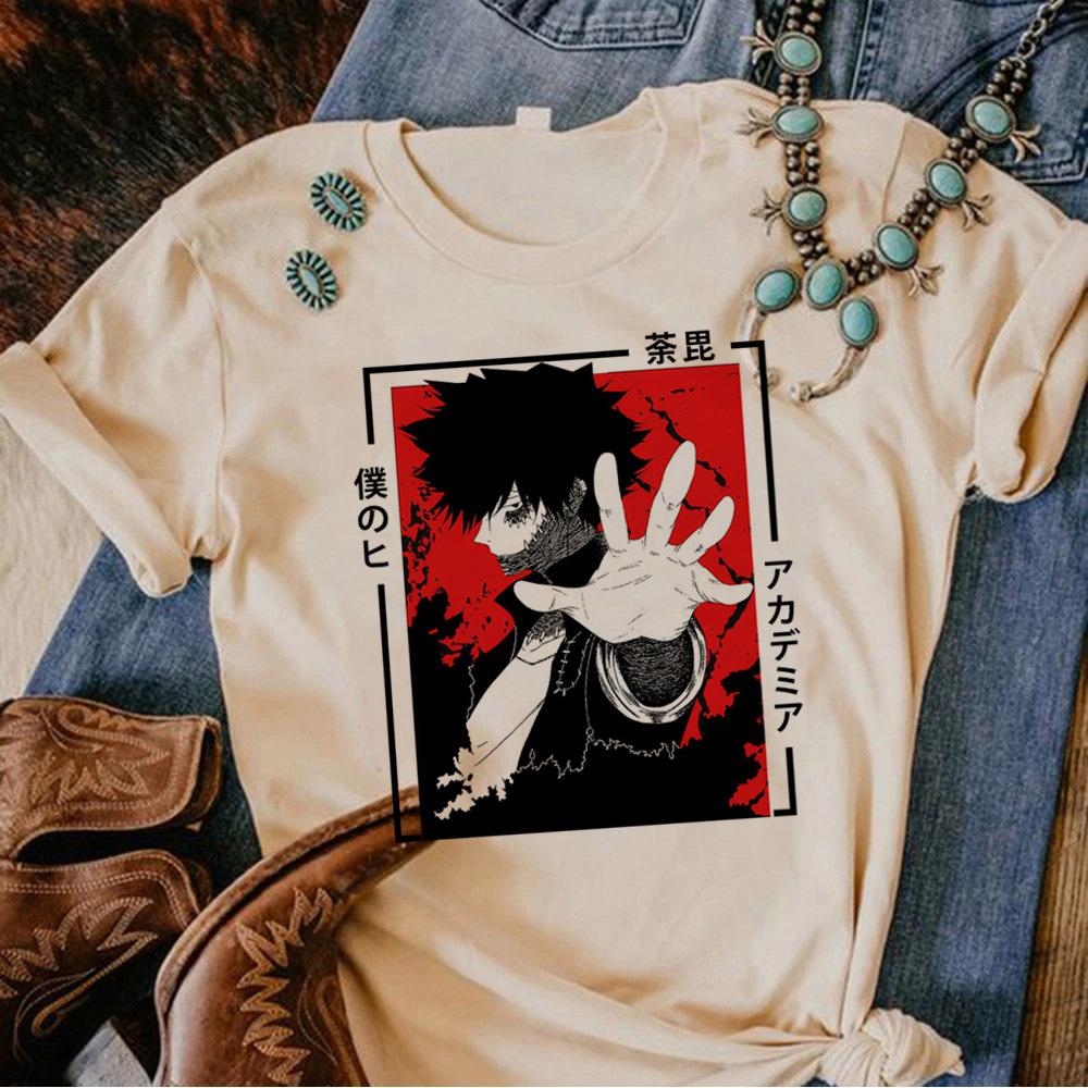 My Hero Academia Top Tees Women Punk Korean Clothes 2000s Pastel Graphic Y2k Tshirt 80s Punk Retro Streetwear Grunge Comfortable