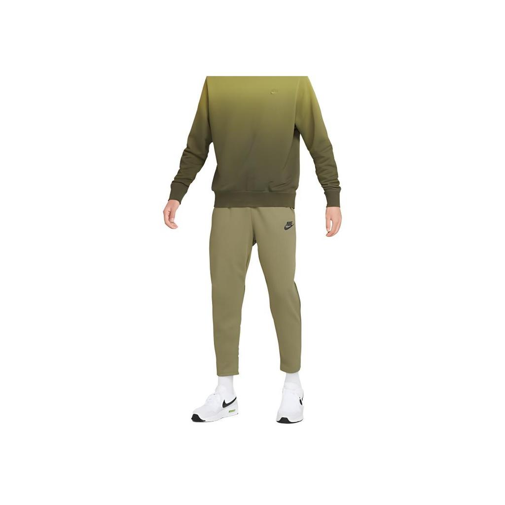 Nike Buchstaben-Print Schnürung Gestrickte Sporthose Herren Unterteile Olivgrün Schwarz DD7013-222