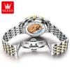 OLEVS New Fully Automatic Mechanical Watch Original Stainless Steel Diamond Scale Watch Men's Waterproof Night Glow
