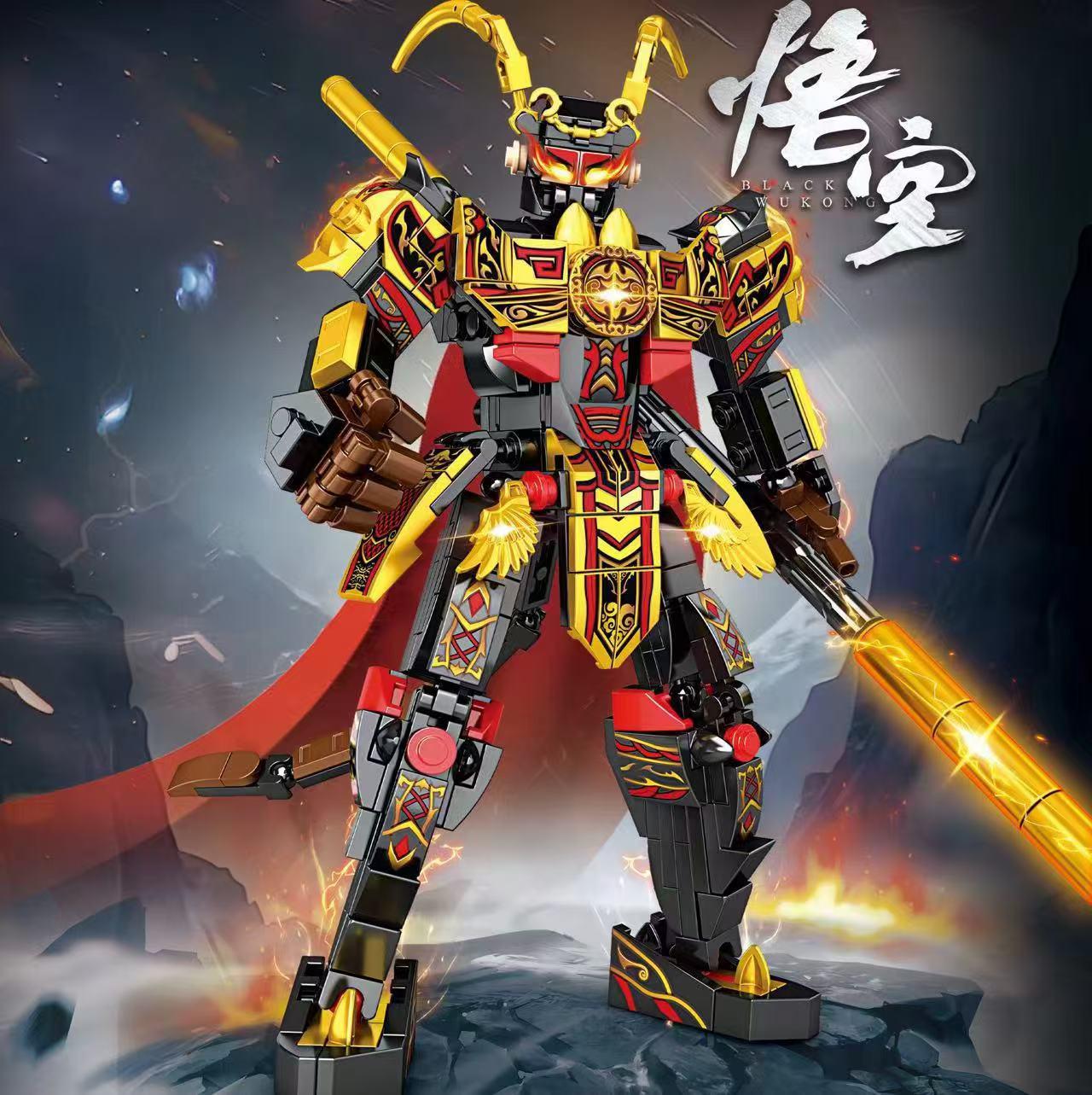 

Черный Укун Цитянь Дашэн Меха Совместимые Строительные Блоки Развивающая Игрушка Модель