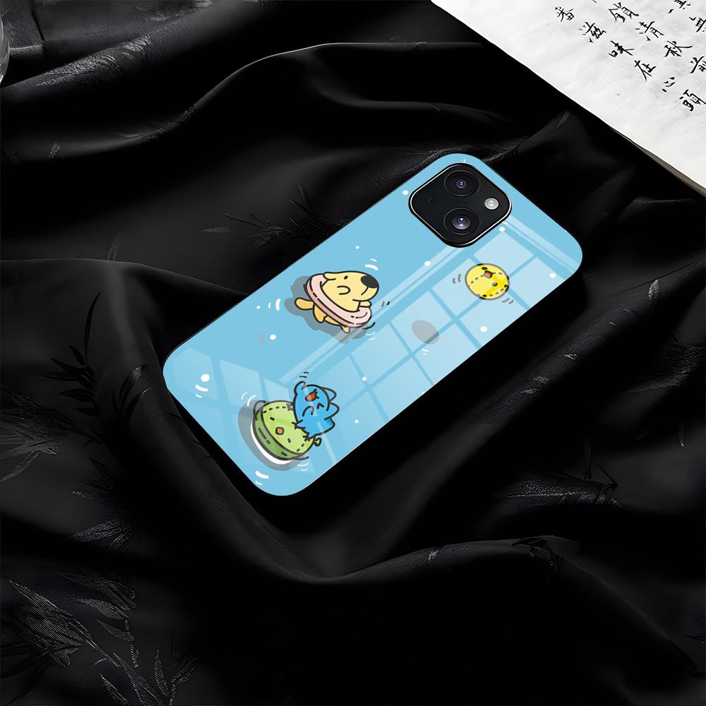 CUTE B-Bugcat Capoo Phone Case For IPhone 17 Pro Max 16 15 14 Pro Max 13 11 Plus Glass Cover