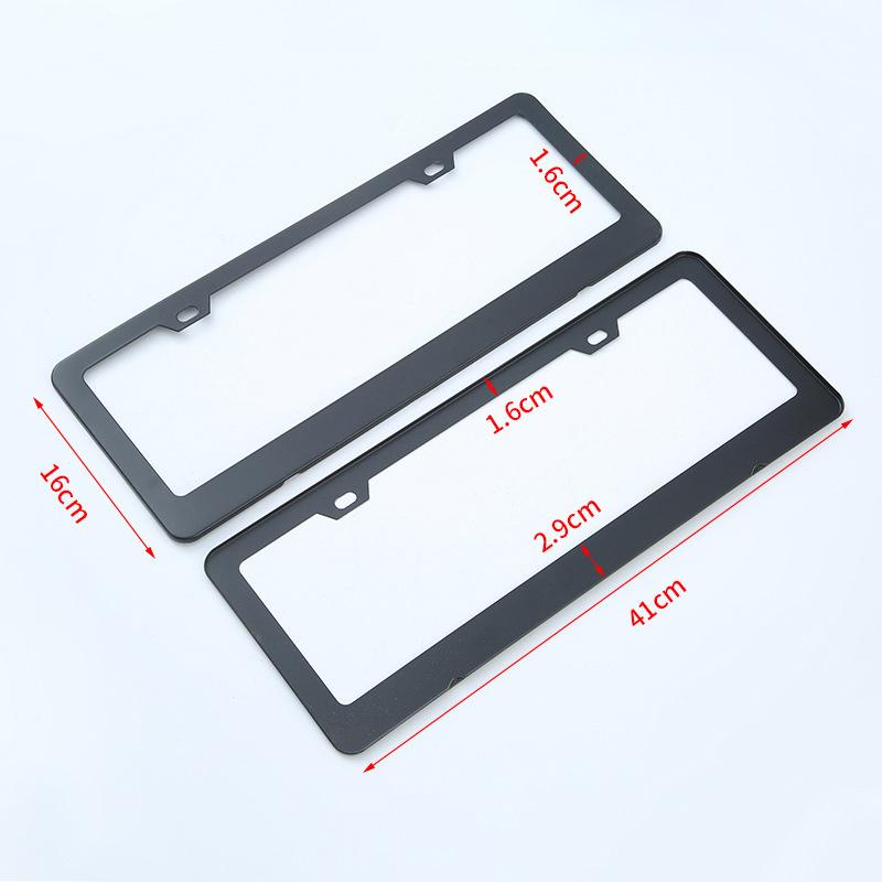 1pcs Car Number Plate License Frame Cover Aluminum Photo Frame Car Personalized Modified Stainless Steel License Plate