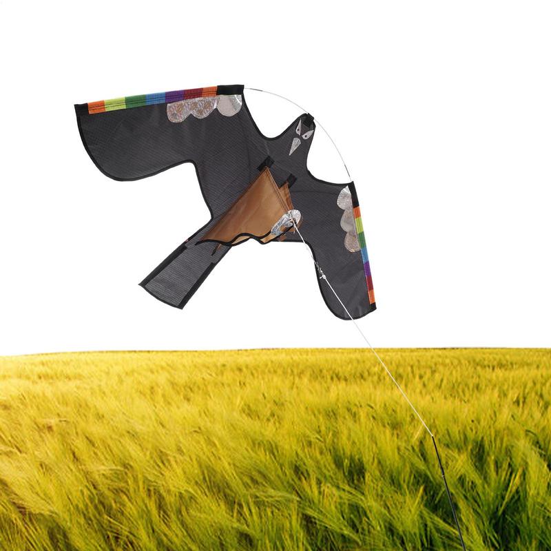 Bird Hawk Flying Kite Emulation Flying Hawk Kite Bird Scarer Scarecrow Yard Repeller Feathers Reflective Bird Scarer For Garden CN