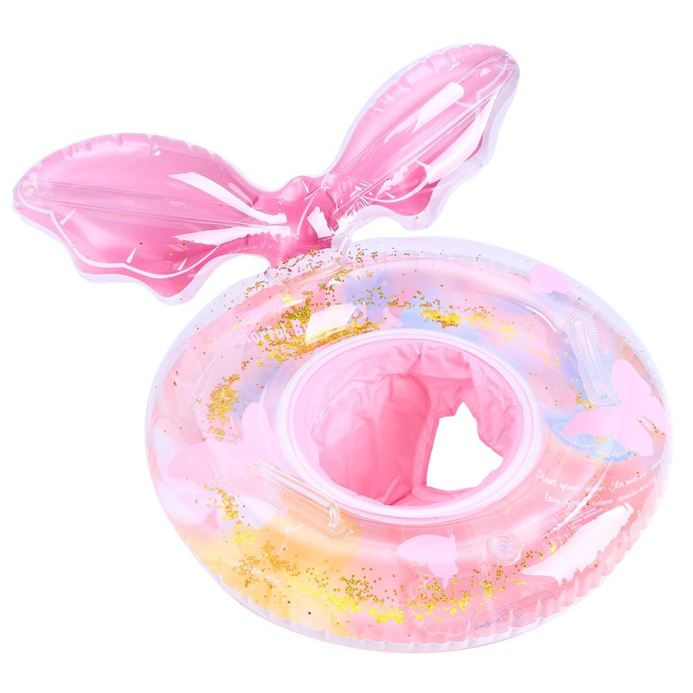 Xiao Lv Inflatable Baby Swim Ring with Removable Sunshade Canopy