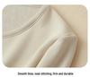 Women's Thickened Mulberry Silk Base Layer Set - 270g, Round Neck, Brushed for Warmth in Autumn