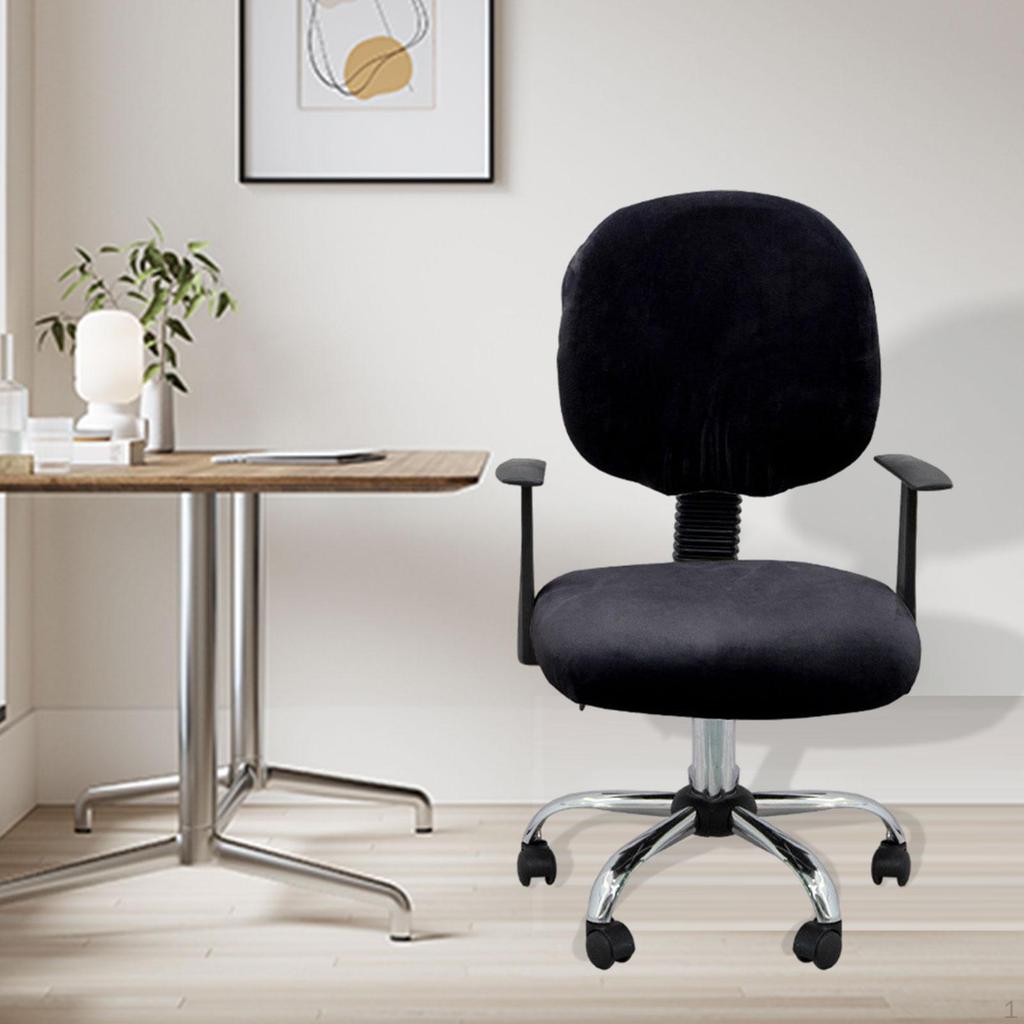 Computer Chair Cover, Office Seat Split Stretch Backrest