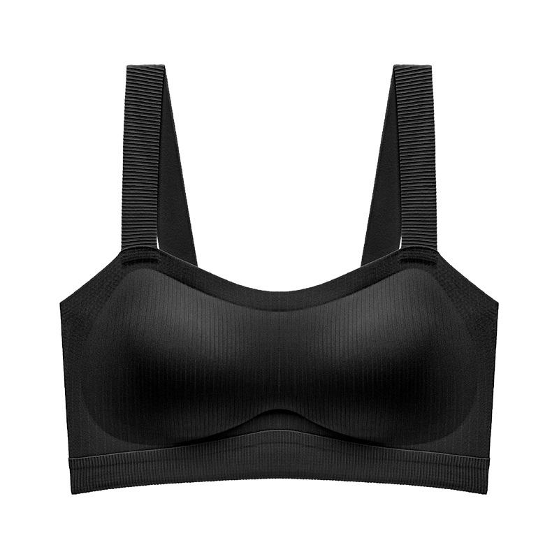 Long Seamless Wide Shoulder Strap with Chest Cushion Tank Top Tank Top with Bra Underwear