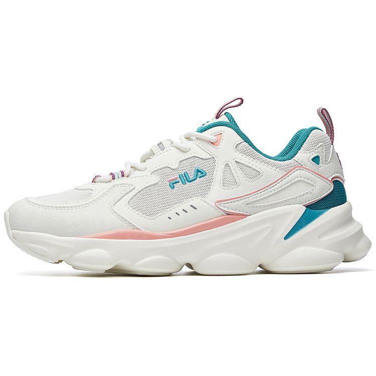 FILA Skipper Ретро Сетчатая Ткань Кожа Низкие Марафонские Беговые Кроссовки Женская кроссовка Белый Зеленый Розовый F12W011113BSN 36.5