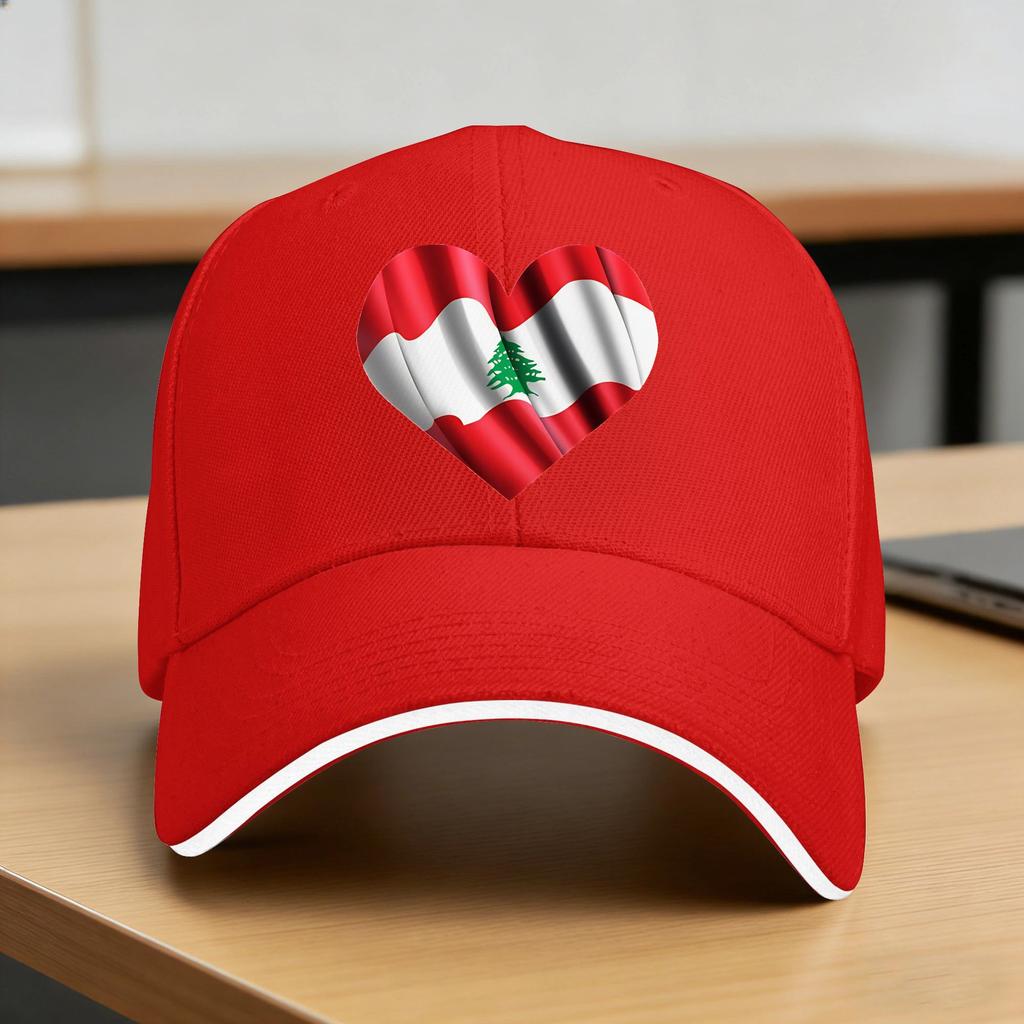 Lebanon Flag Sun Baseball Cap Summer Women Unisex Design Trucker Hat Adjustable Casual Hiking Fishing Baseball Caps