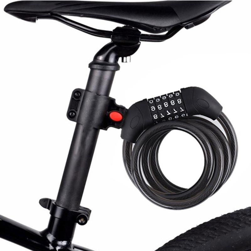 Fashion Folded Bike Lock Multifunction Zincs Alloys Bike Lock Student Bike Lock for Outdoor Lover