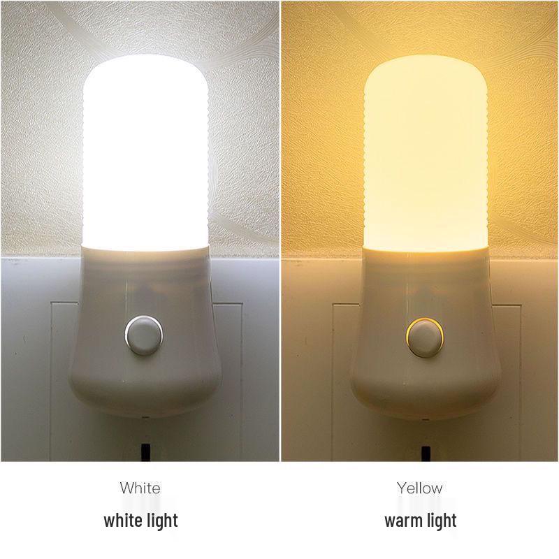 LED Plug-in Night Light for Bedroom & Nursery with Brighten Button