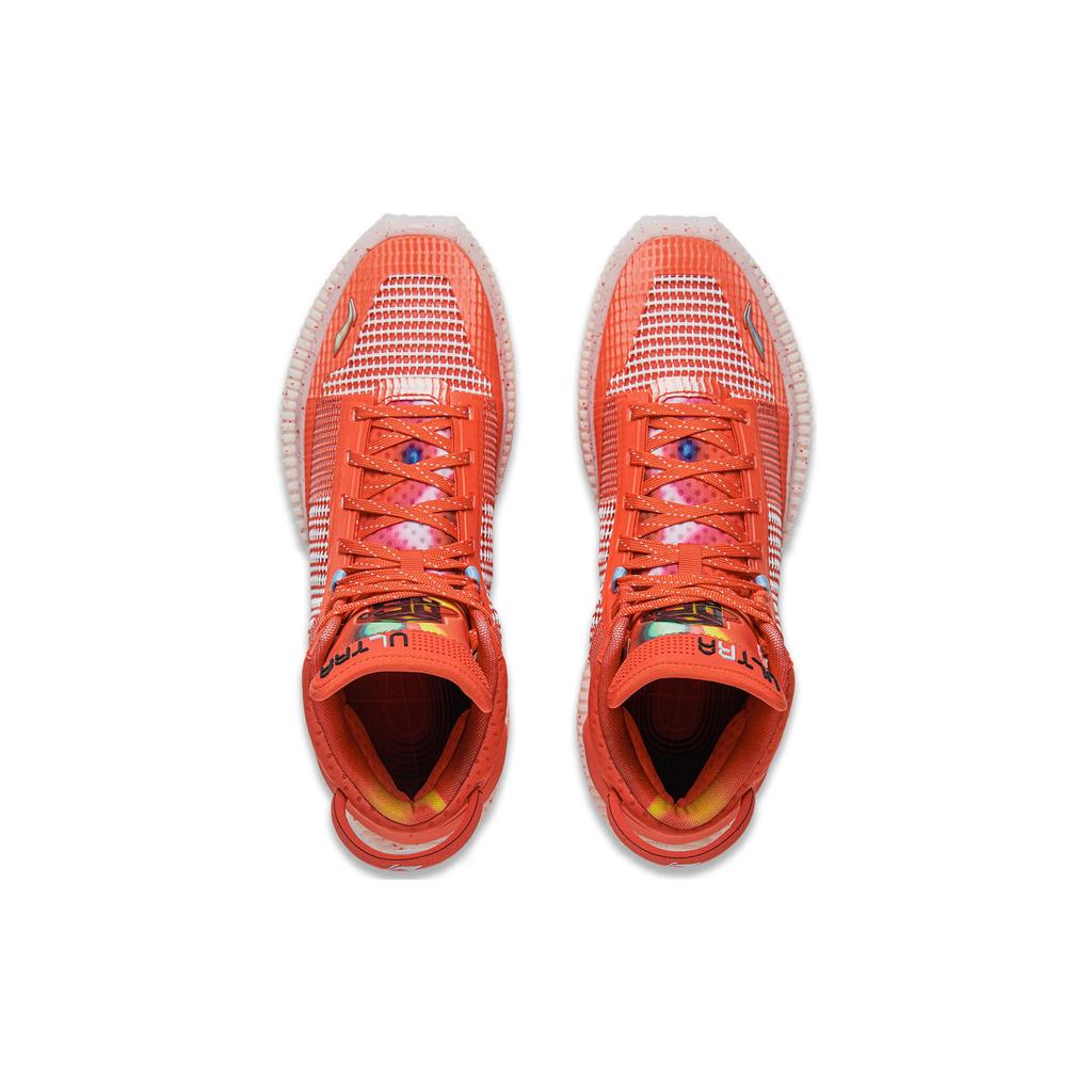 Li Ning Badfive 3 Ultra Neon Synthetic Leather Cushioning Slip Resistant Mid top Basketball Shoes Men's ABFS011-11