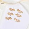 Chinese Style Enamel Goldfish Pendant Connector for DIY Jewelry