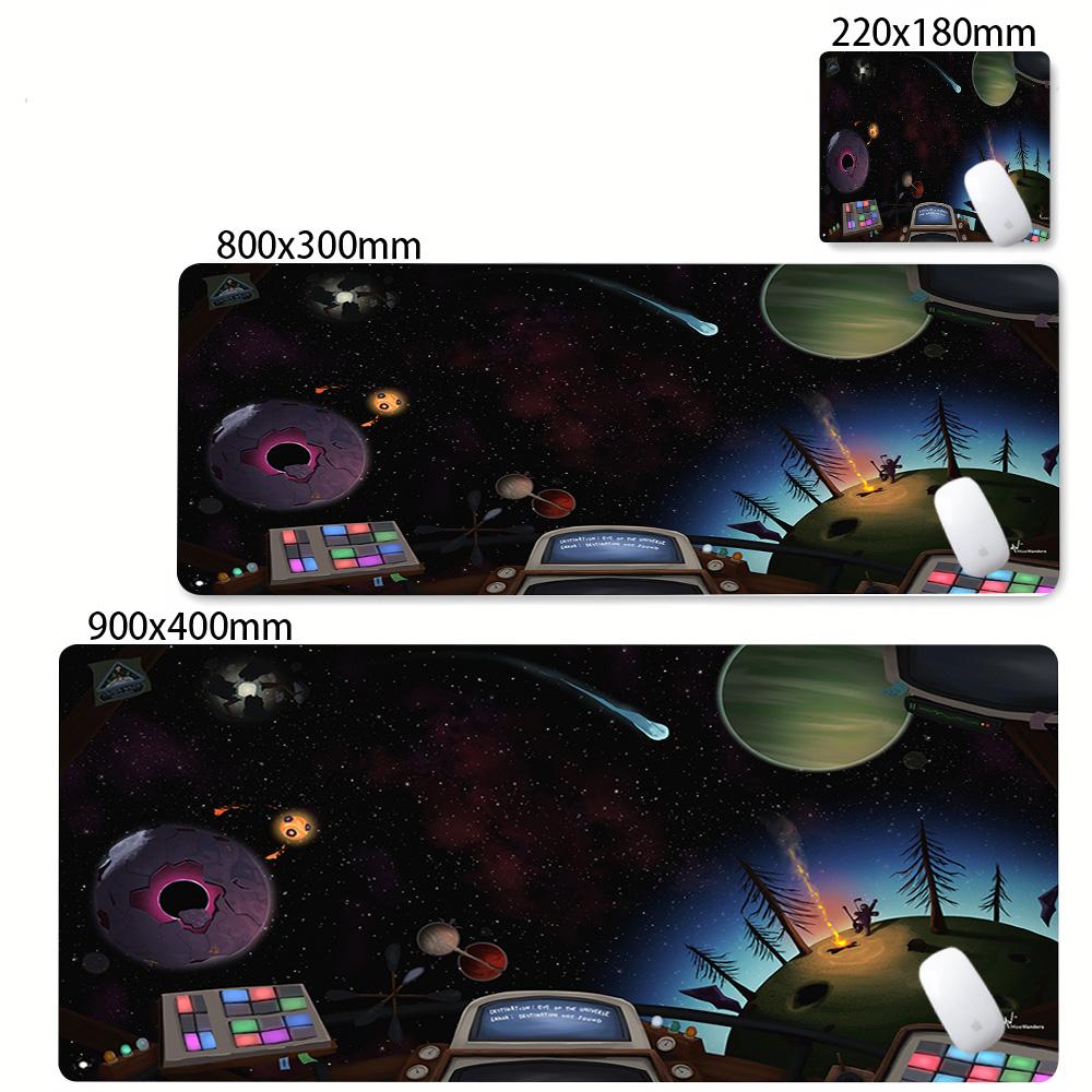 Oyun Dış Gezegenler Anime Mouse Pad Kaymaz Kauçuk Klavye Mouse Pad'i Dizüstü Bilgisayar Evren Güneş Sistemi Masa Matı Ofis Aksesuarları