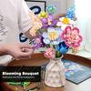 Flower Building Set for Adults Flower Bouquet Botanical Collection Unique Home Décor or Office Décor Great Gift for Her and Him (VASE NOT Included)