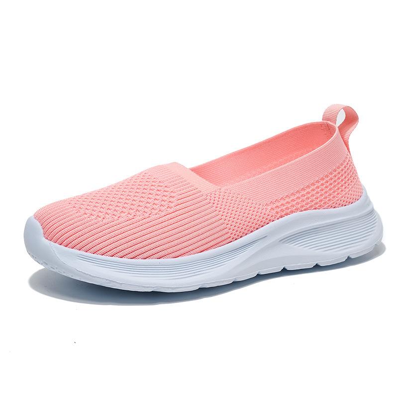 200G light women's shoes large size 36-43 flying weaving eva casual running sports shoes women's new models