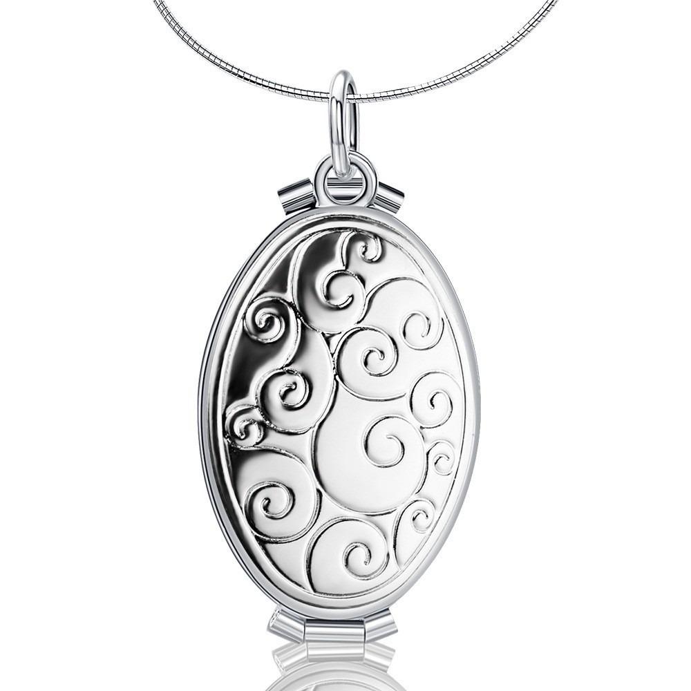 Jewelry 4 Photo Pendant Memory Memory Floating Locket Necklace Fashion Album Box Necklaces  Women