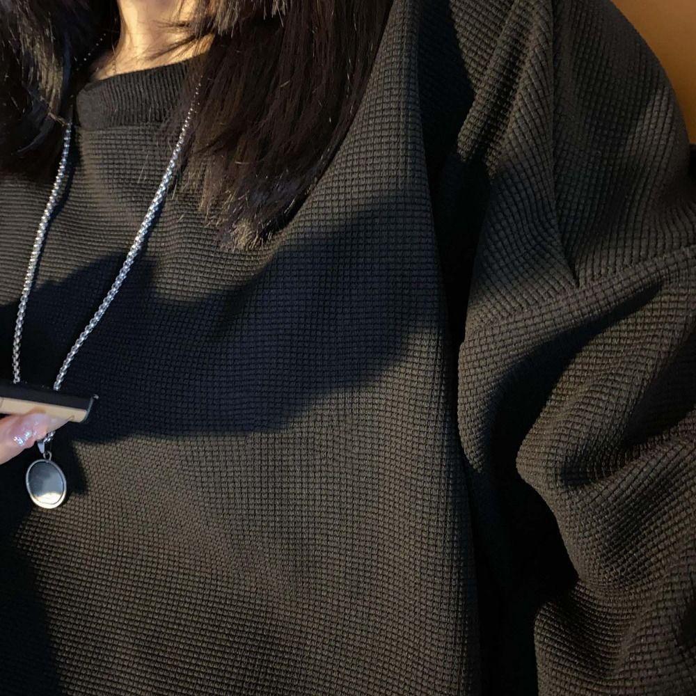 Loose Sweatshirt Women O-Neck Oversized Sweatshirt Harajuku Classic Pullovers Tops Unisex