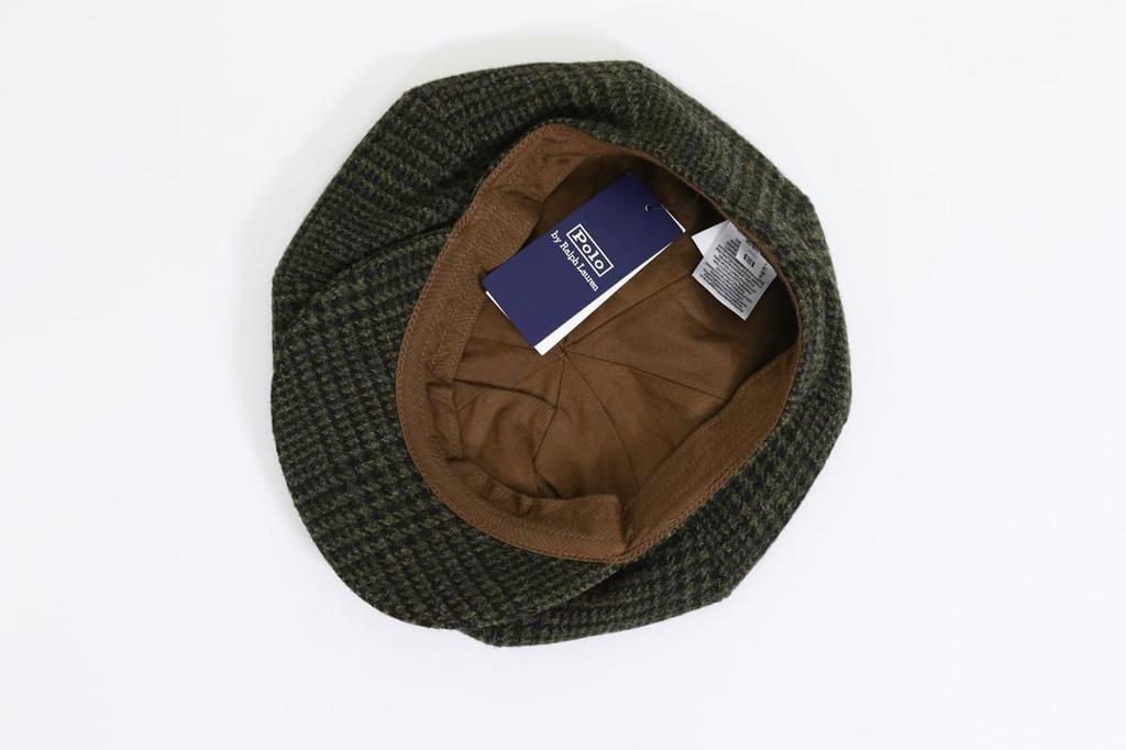 (Polo Ralph Lauren) Men's and Women's Wool Hunting Cap Hat Casquette 01080237 LXL Size GREEN [Used]