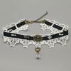 Gothic Punk Steampunk Halskette Weihnachten Schleife Spitze Choker Kragen Halskette