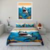 Shark Ocean Bedding Set Bedding Set (1 Duvet Cover, 2 Pillowcases, Duvet Not Included)